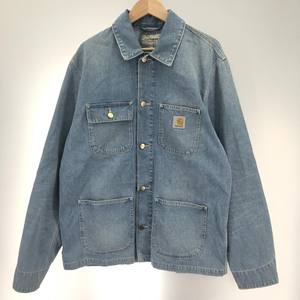 【中古】Carhartt カバーオール サイズL デニム[240091349062]