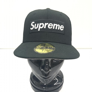 【中古】Supreme × NEW ERA Box Logo Mesh Back Cap サイズ7 1/8 ブラック シュプリーム ニューエラ[240091354011]