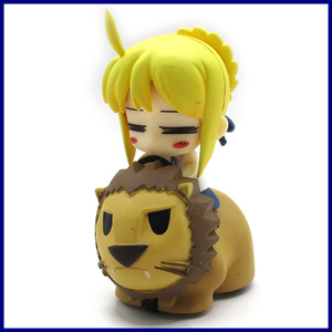 Fate stay night ねんどろいどぷち ◆ へたれセイバー プルバックライオン ／ 1点 ※ジャンク