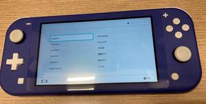 [Y-18521]Nintendo Switch Lite Nintendo switch light HDH-001 blue used present condition goods body only start-up * electrification only verification settled * the first period . settled 
