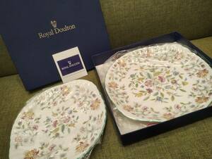 【YJR-1】☆1円スタート☆　Royal　Doulton　ロイヤルドルトン　花柄　皿　フラワープレート　２枚