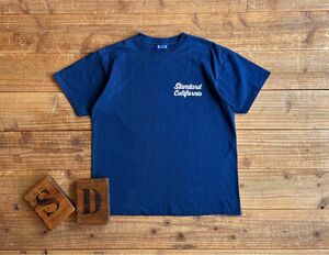 【未使用】スタンダードカリフォルニア　US Cotton Indigo Logo T