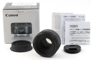 AA- (極上品) Canon EF 50mm F1.8 STM 初期不良返品対応 領収書発行可能