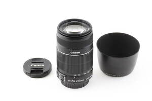 AB+ (良品) Canon キヤノン EF-S 55-250mm F4-5.6 IS II 望遠ズーム 初期不良返品対応 領収書発行可能