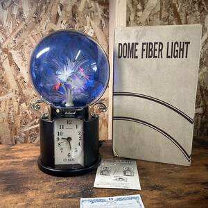 DOME FIBER LIGHT ドームファイバーライト 置き時計 時計 インテリア オブジェ アンティーク レトロ 未使用品