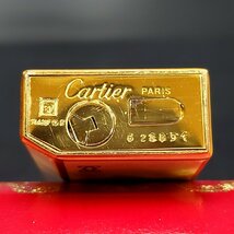 【宝蔵】Cartier カルティエ ガスライター ペンタゴン ゴールド×ホワイト 着火未確認 現状品 箱付き_画像10