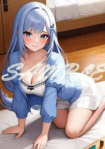 Z581 白石紬 アイドルマスター アイマス A4 同人 イラスト 巨乳 美少女 コスプレ Anime アニメ イラストアートポスター セクシーアート