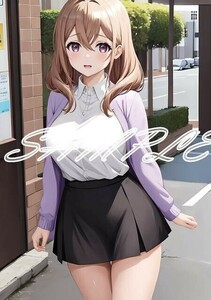 Z180 片瀬詩織里 うちの会社の小さい先輩の話 A4 同人 イラスト 巨乳 コスプレ Anime アニメ イラストアートポスター セクシーアート acg