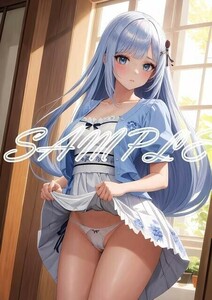 Z588 白石紬 アイドルマスター アイマス A4 同人 イラスト 巨乳 美少女 コスプレ Anime アニメ イラストアートポスター セクシーアート