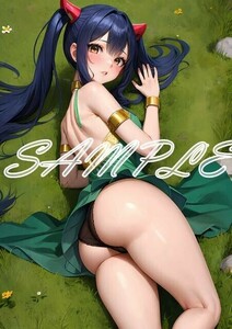 Z519 ウェンディマーベル FAIRY TAIL フェアリーテイル FT A4 同人 イラスト 巨乳 美少女 コスプレ アニメ ポスター セクシーアート AI