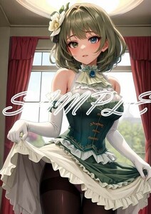 Z744 高垣楓 アイドルマスター アイマス A4 同人 イラスト 巨乳 美少女 コスプレ Anime アニメ イラストアートポスター セクシーアート