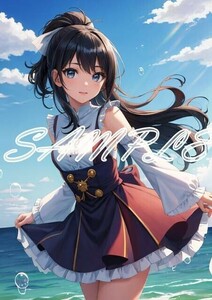 Z1183 風野灯織 アイドルマスター アイマス A4 同人 イラスト 巨乳 美少女 コスプレ Anime アニメ イラストアートポスター セクシーアート