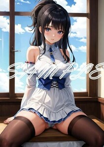 Z1182 風野灯織 アイドルマスター アイマス A4 同人 イラスト 巨乳 美少女 コスプレ Anime アニメ イラストアートポスター セクシーアート