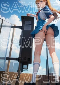 Z4147 惣流・アスカ・ラングレー 新世紀エヴァンゲリオン エヴァ A4 同人 イラスト 美少女 美女 下着 コスプレ ポスター セクシー .