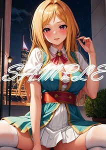 Z911 百瀬莉緒 アイドルマスター アイマス A4 同人 イラスト 巨乳 美少女 コスプレ Anime アニメ イラストアートポスター セクシーアート