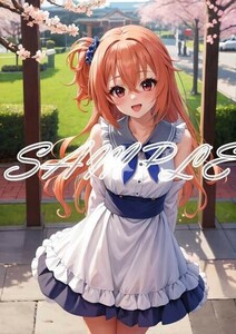 Z1278 因幡めぐる サノバウィッチ A4 同人 イラスト 巨乳 美少女 コスプレ Anime アニメ イラストアートポスター セクシーアート AI