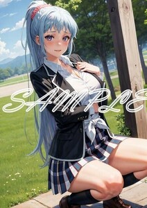 Z1314 川崎沙希 やはり俺の青春ラブコメはまちがっている 俺ガイル A4 同人 イラスト 巨乳 コスプレ アニメ ポスター セクシーアート AI