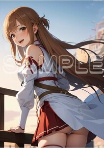 Z4872 結城明日奈 ソードアートオンライン SAO A4 同人 イラスト 美少女 美女 下着 水着 コスプレ ポスター セクシー エロ acg.