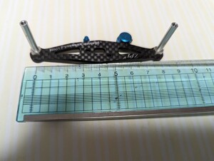 【美品】ZPI ハンドル　軸間80mm ベイトフィネスコンセプト　シマノ用　左ハンドル用ナット付