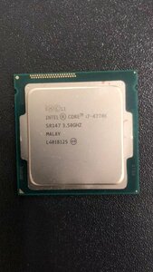 CPU Intel Intel Core I7-4770K processor used operation not yet verification junk - A456