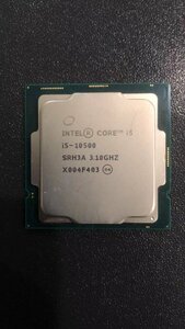 CPU Intel Intel Core I5-10500 processor used operation not yet verification junk - A392