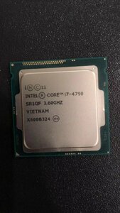 CPU Intel Intel Core I7-4790 processor used operation not yet verification junk - A606