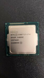 CPU インテル Intel Core I7-4790 プロセッサー 中古 動作未確認 ジャンク品 - A487