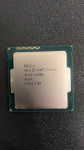CPU Intel Intel Core I7-4770K processor used operation not yet verification junk - A475