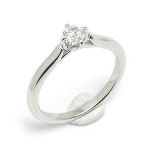  Mikimoto MIKIMOTO бриллиантовое кольцо #9.5 примерно 9.5 номер PT950*D0.21ct E-VVS1-EX 1 шарик diamond 