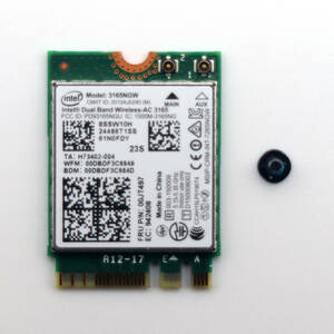 無線LANカード Wi-Fiカード Intel Dual Band Wireless-AC 3165 3165NGW Bluetooth 4.2 Lenovo 修理パーツ 交換パーツ