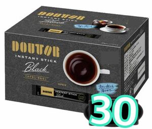 30本、2gブラック　インスタントコーヒースティック　ドトールコーヒー　携帯用　小分け　小袋　賞味期限2025.12以降