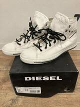 ディーゼル DIESEL ハイカット スニーカー ホワイト 白 WHITE US10 28cm_画像1