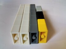 LEGO レゴ ブロック　パーツ　　1×2　グリル　5色　計27個セット　ホワイト、グレー、ブラック、イエロー_画像7