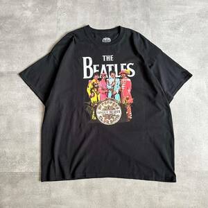 00s THE Beatles ビートルズ ブラック 黒 プリント Tシャツ tee / 古着 ビンテージ ヴィンテージ Y2K 90s バンドTシャツ
