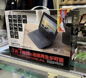 REALLIFE JAPAN 10インチ ポータブルDVDプレーヤー FL-107D 付属品あり CPRM対応 リアルライフジャパン