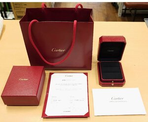 ケース・紙袋・ギャランティーセット カルティエ Cartier ペアリング用 ジュエリーボックス 結婚指輪 リングケース