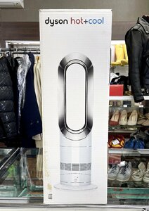 動作品 dyson hot+cool AM09 ホワイト/ニッケル 2019年製 リモコン付き セラミックファンヒーター ダイソン ホット+クール