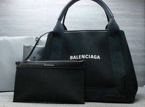  не использовался Balenciaga темно-синий бегемот s черный большая сумка ручная сумочка сумка есть BALENCIAGA
