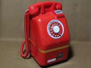 [ red telephone savings box dial type public telephone NTT Shikoku my red ...] retro 