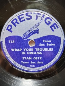 SP レコード　米国盤Prestige 724 原盤　STAN Getz 