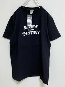 送料230円〜 未使用品 THRASHER/スラッシャー SKATE AND DESTROY / スケート アンド デストロイ プリント Tシャツ size S