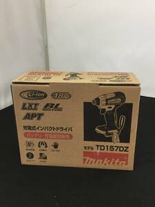 【未使用】makita(マキタ) 18v充電式インパクトドライバ 青(本体のみ) TD157DZ　/ITNMEK15P73C