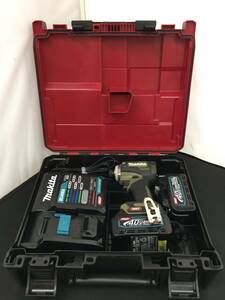 【中古品】makita(マキタ) 40v充電式インパクトドライバ オリーブ(フルセット) TD001GRDXO /ITSJHKVK8YQS