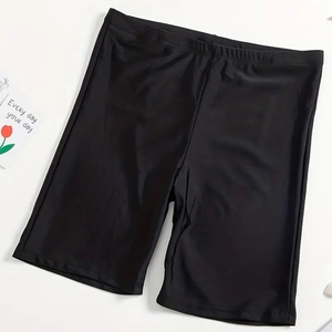 g1*L size * new goods * free shipping * swim pants high waist Shape short pants swim pants black black color spats short bread lady's 