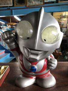 ウルトラマン ソフビ 貯金箱 円谷プロ フィギュア 当時物 レア　限定品　ビッグ貯金箱 