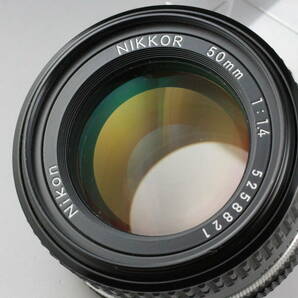 実写テスト済み Nikon ニコン Ai-s NIKKOR 50mm F1.4 純正キャップ付き 単焦点 標準レンズ #146の画像6