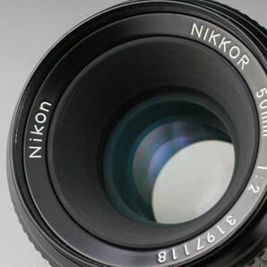 実写テスト済み Nikon ニコン NIKKOR 50mm F2 非Ai 単焦点 標準レンズ #252の画像2