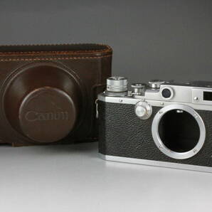 動作確認済み Canon キャノン IVSb 4sb レンジファインダーカメラ 純正革ケース付き ライカ Lマウント キヤノン #235の画像1