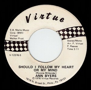 Ann Byers / Should I Follow My Heart Or My Mind (Virtue)