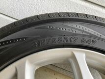 トヨタ　50エスティマ 215/55r17 ヨコハマブルーアースRV02 20年製　バリ溝　17X7jj 5穴　114.3 オフセット50_画像2